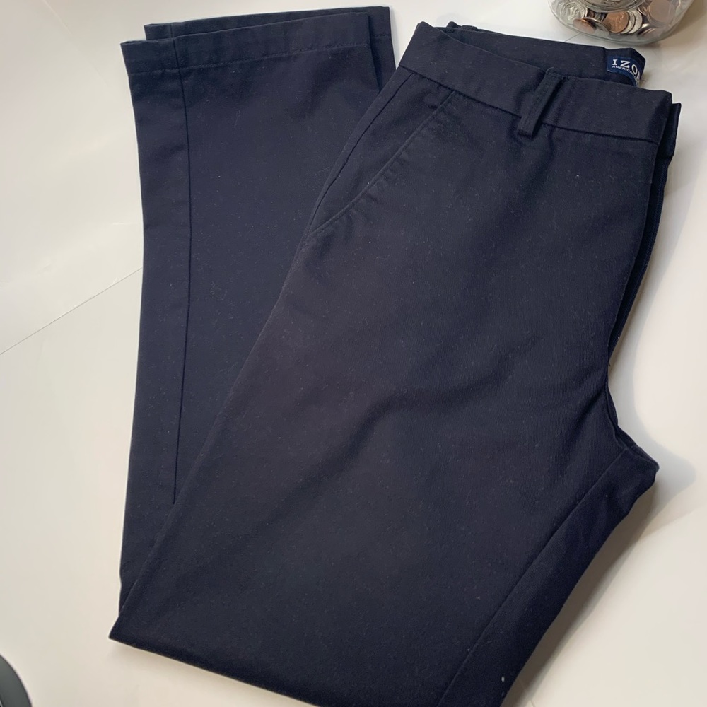 IZOD Dark Blue Dress Pants